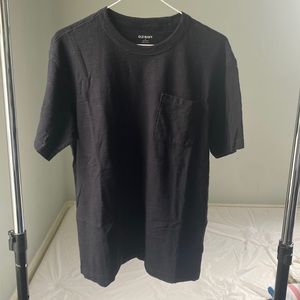 Old Navy Black T-Shirt with Chest Pocket, Medium